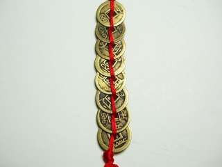 Feng Shui 8 FORTUNE COINS HANGING + brings good luck  