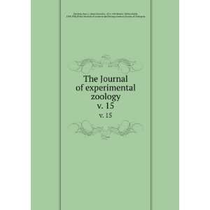  The Journal of experimental zoology. v. 15 Ross G. (Ross Granville 