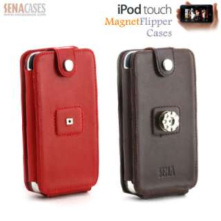 NEW SENA MAGNET FLIPPER LEATHER CASE APPLE IPOD TOUCH  