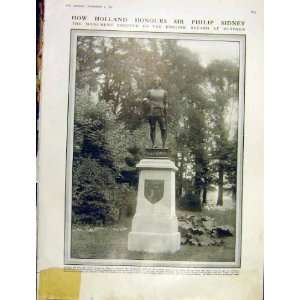  Holland Monument Hero Sir Philip Sidney Zutphen 1913: Home 