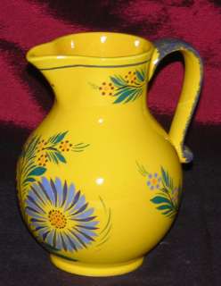 NEW Quimper Pitcher Pansu with Flowers Jonquille  