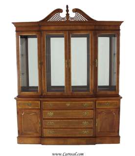  Chippendale 2 PC Breakfront China Cabinet by Stanley Furniture  