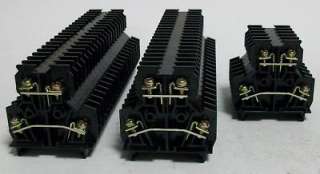 Togi 600 Volt Black Double Row Terminal Blocks PUW 20  