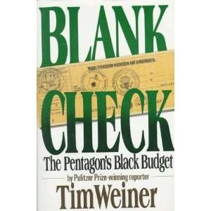   Check The Pentagons Black Budget [Hardcover] Tim Weiner Books