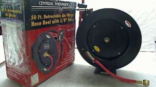 RETRACTABLE AIR/WATER HOSE REEL WITH 50 FT. HOSE  