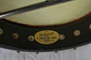 Vintage 1928 The Gibson Kalamazoo USA TB Tenor Banjo w/Original Case 