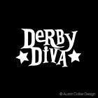 DERBY DIVA Vinyl Decal Car Sticker   Roller Derby Girls