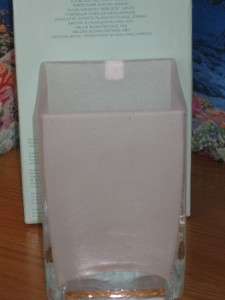 Partylite Candles Glass ICE BLOCK Pillar Holder Tall  
