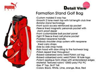 Puma Golf Formation Stand Golf Bag Red  