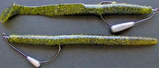 Slender, more supple baits like Yamamoto Senkos, Swim Senkos and Kut 