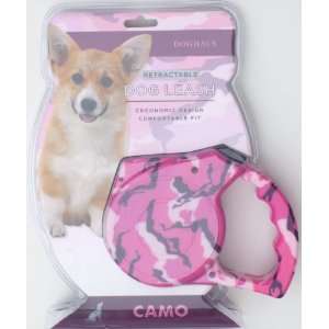  RETRACTABLE 15 FT. UP TO 66 LBS DOG LEASH (PINK CAMO) Pet 