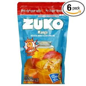 Zuko Instant Powder Drink Mango, 14.1 Ounce (Pack of 6)