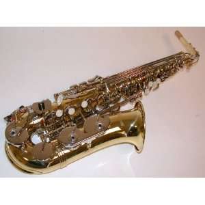  Rossetti Student Eb Alto Sax Saxophone, Nickel/Gold Combo 