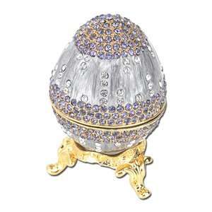   Crystal Chandelier Faberge Style Egg K Sea of Diamonds Jewelry