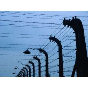  Barbed Wire Electric Fence at Auschwitz Birkenau 