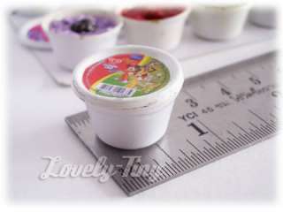 10 PCs.of Miniature Ice cream Boxes with 1 metal Scoop  