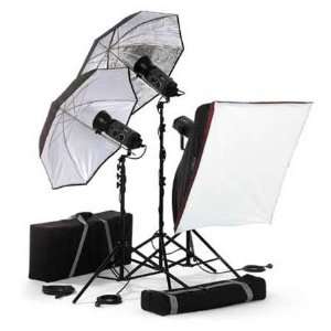  1500ws Monolight Kit with 3 500ws Heads, Light Stands, 2 Reflectors 