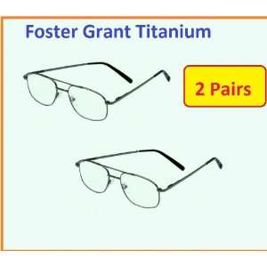   Foster Grant Titanium Hardy Reading Glasses 2.75 Health & Personal
