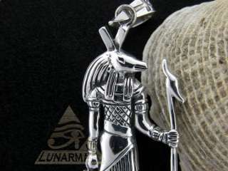 SETH SET Egyptian God, Silver Jewelry, Pendant  