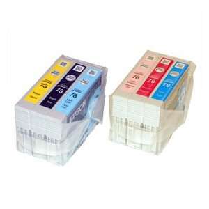  Genuine Epson 6 Pack of OEM T078 Inkjet Cartridges in foil 
