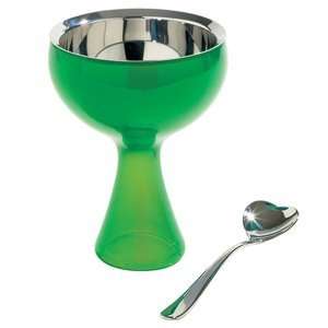  Alessi Big Love Ice Cream Bowl with Heart Shaped Spoon 
