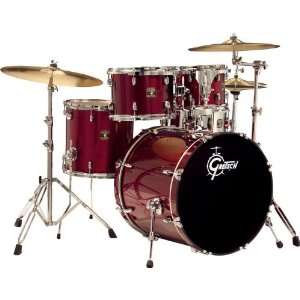  Gretsch Drums Blackhawk 5 Piece Fusion Drum Set with 