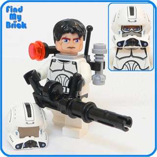 SWtor 253 Lego Star Wars Republic Trooper Custom Wolffe w/ Dual Sided 
