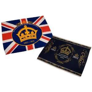   2012 Diamond Jubilee Commemorate Tea Towels X2