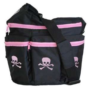  Diaper Diva Bag Skull & Cross Bones Diva Bag in Black 