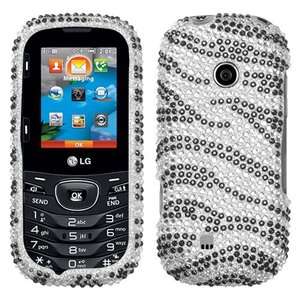 LG Cosmos Touch 2 (VN271)   BLING RHINESTONE HARD CASE COVER BLACK 