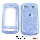 CELL PHONE COVER CASE FOR LG XENON GR500 BABY BLUE RAINBOW GLITTER