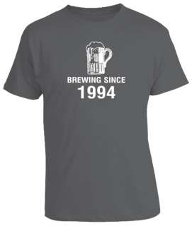 18th Birthday Gift Present Brewing Since Beer Tshirt  