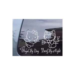 Hello Kitty Angel & Devil Car Window Truck Vinyl Decal Sticker W007