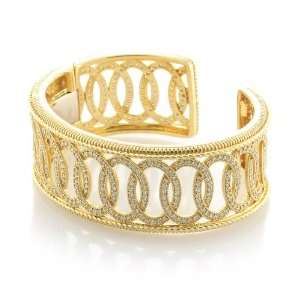   Judith Ripka 18K Gold 8.0 Carat Diamond Cuff Bracelet Judith Ripka