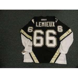   Lemieux Uniform   Hof   Autographed NHL Jerseys