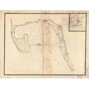  1700s map of Honduras, Omoa, Cortes