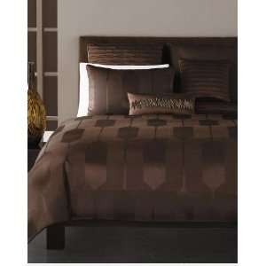  Hotel Collection Bedding, Links Espresso Brown Full Queen 