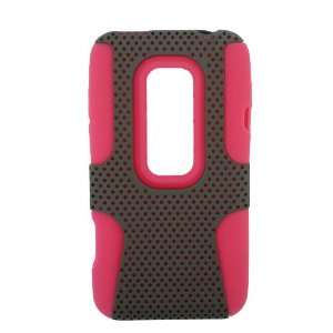   3d 2 in 1 Hybrid Silicon Case Gray/hot Pink Cell Phones & Accessories