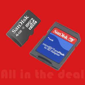 Sandisk 4GB MicroSD SDHC Class 4 TF Flash Memory Card  