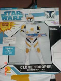 Child Star Wars Clone Trooper Commander Cody Costume Size Small 4 6x 