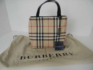 NWOT Burberry Mini Nova Check Tote Bag Purse Handbag  