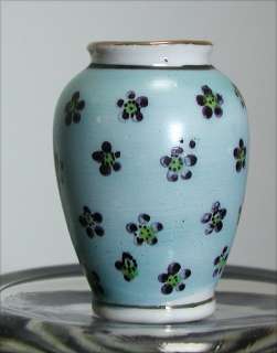 Occupied Japan Miniature Blue Floral Vase  