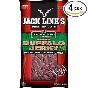 Jack Links Buffalo Jerky, 3.0 Ounce Bag (Pack of 4)  