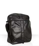 Ben Sherman black faux leather flight bag style# 314027701