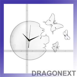 Butterfly Fly Away Design Decoration Wall Clock  