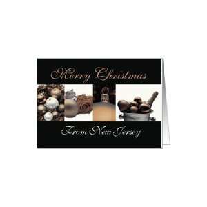 New Jersey State specific Merry Christmas card Winter 