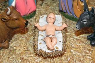Baby Jesus Nativity Set Pesebre Presepio Creche Manger Scene 4.5 