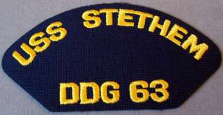 US Navy Cap Patch USS Stethem DDG   63  