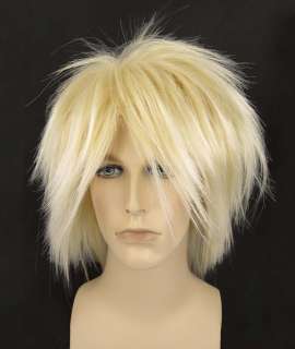 Spiky Glam PUNK 80s Nu New Wave Warhole Blonde Mens Womens WIG 