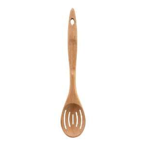   Batali Kitchen Tools Beechwood Slotted Spoon 13
